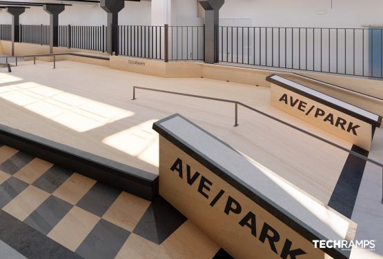 AVE PARK - creative obstacles for riders.