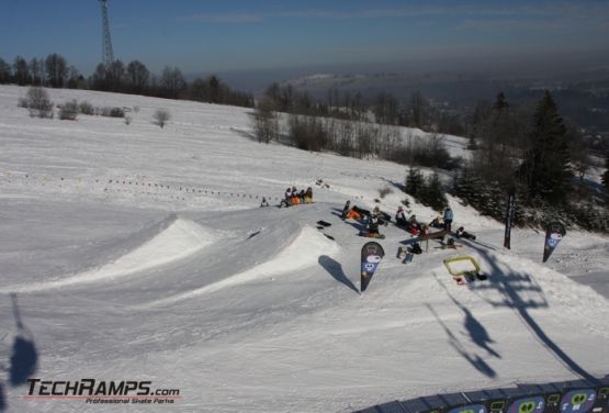 Ansicht auf snowpark (Witów)