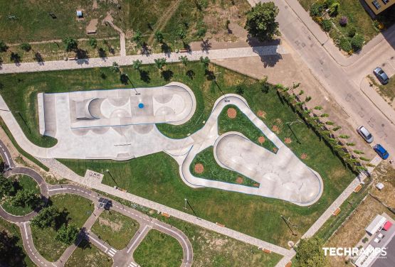 Skatepark i pumptrack betonowy - Piekary Śląskie 