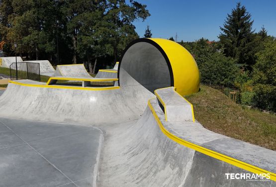 Skatepark & pumptrack betonowy w Mińsku Mazowieckim