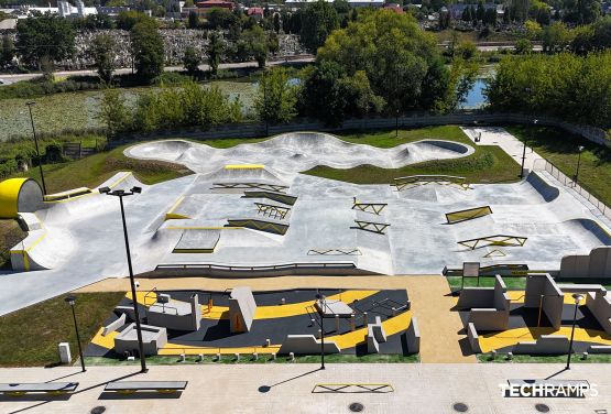 Skatepark & pumptrack betonowy w Mińsku Mazowieckim