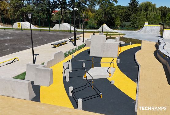 Skatepark & pumptrack betonowy w Mińsku Mazowieckim