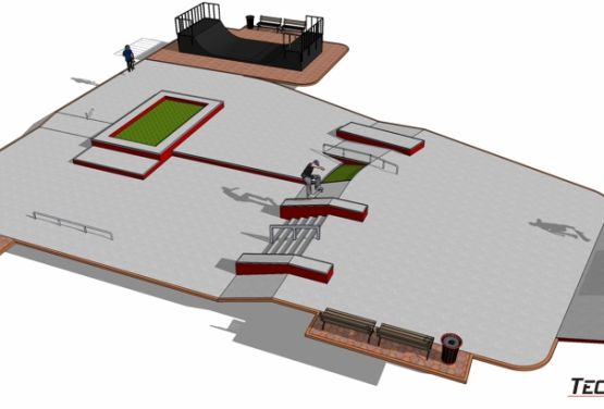 Visualización 3D - Skatepark Stepnica